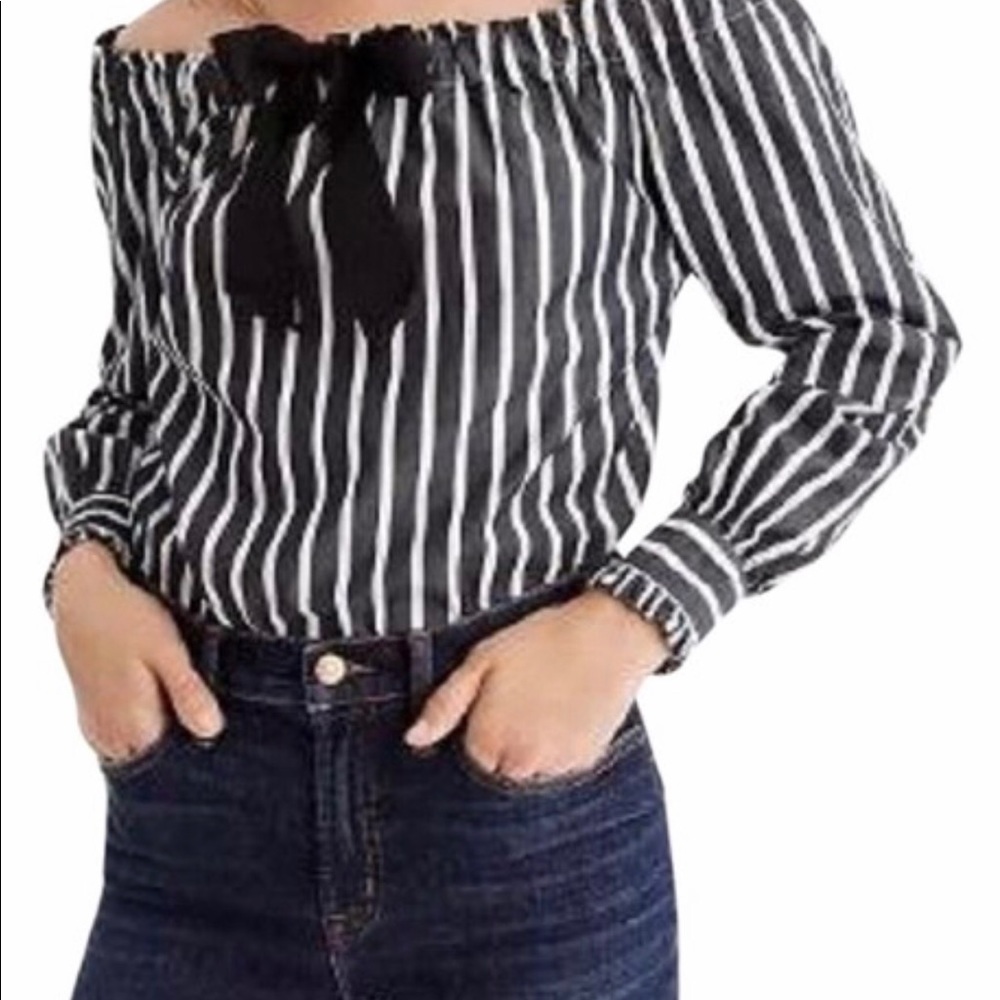 J.Crew off the shoulder blouse, XS